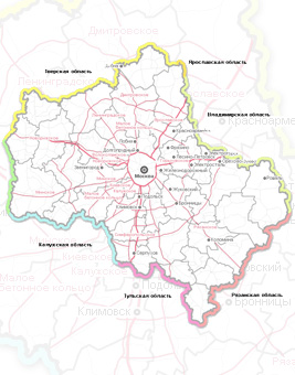 Карта охвата территории поставок